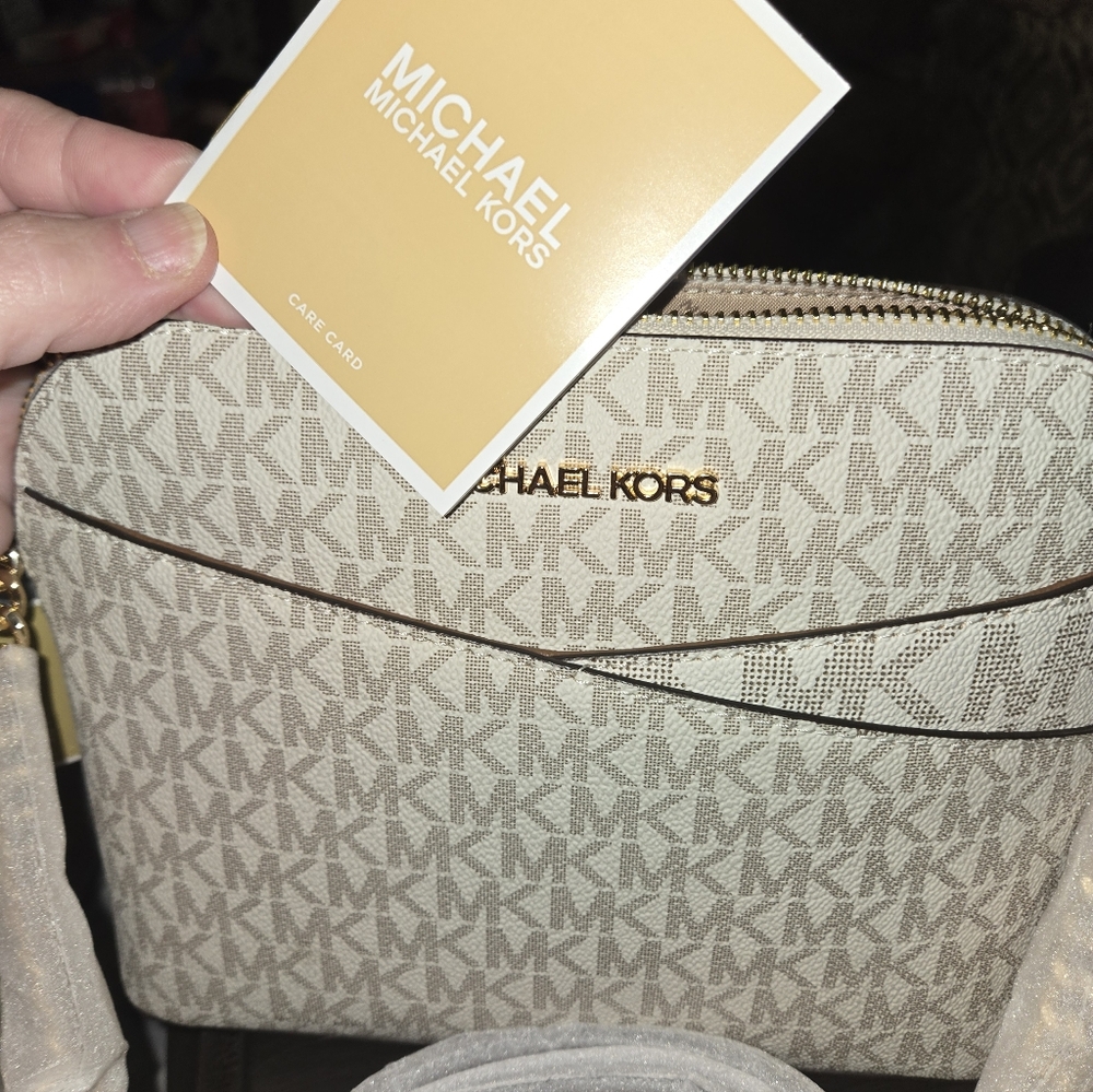 Michael Kors Beige Crossbody Bag